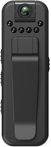 Mini Body Cameras with Video Recording, Wearable Portable Size | 1080P, Night Vision, Visible Wearable Back Clip, 180° Rotatable Lens, Portable Camcorder in Kuwait