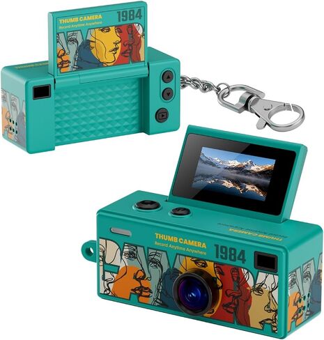 1080P Retro Mini Keychain Camera Built-in Flash Outdoor Photo Video Recorder in Kuwait