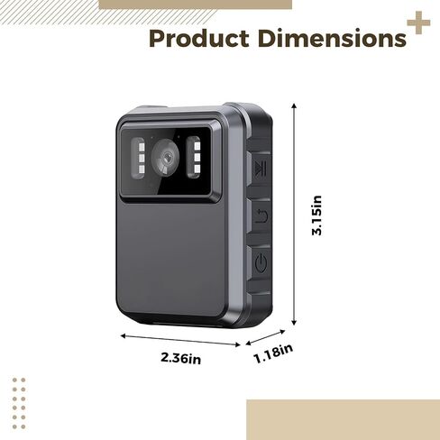 2K WiFi Body Camera, L9 Waterproof Motorcycle Sports DVR, 1800 mAh Battery, 150° Wide Angle, Audio and Night Vision, 32GB Memory, Adjustable Mount, for Law Enforcement and Outdoor Use in Kuwait
