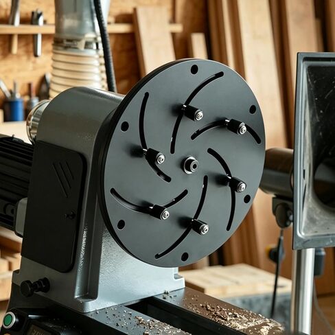12" Self-Centering Face Plate 1"X8TPI for Gripping Rips Bowls, Platters and Hollow Turning Blanks, Woodturning Tools, Woodlathe Chuck. in Kuwait