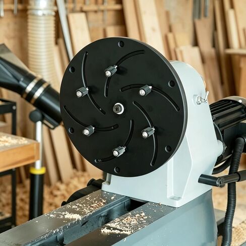 12" Self-Centering Face Plate 1"X8TPI for Gripping Rips Bowls, Platters and Hollow Turning Blanks, Woodturning Tools, Woodlathe Chuck. in Kuwait