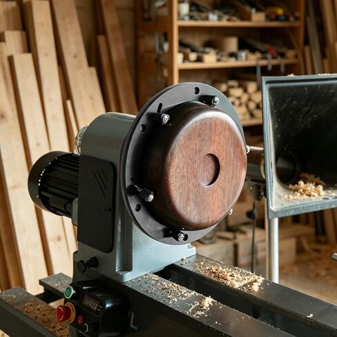 12" Self-Centering Face Plate 1"X8TPI for Gripping Rips Bowls, Platters and Hollow Turning Blanks, Woodturning Tools, Woodlathe Chuck. in Kuwait