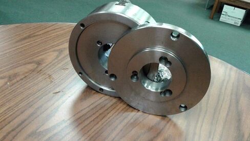 8" 4-Jaw Self-Centering Lathe Chuck top&bottom jaws w. D1-4 adapter plate in Kuwait