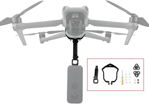 Drone Camera Mount Bracket with 1/4 Screw Holes Durable PLA Bracket Set for DJI Air 3 in Kuwait