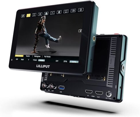 LILLIPUT HT Series 2000nits Ultra-Bright Touch Control Screen with HDMI 2.0 3G-SDI Input Output LANC 3D-LUT Waveform Histogram 5" HT5S,7" HT7S and 10.1? HT10S (HT7S-7 1920x1200) | HDMI 2.0 3G-SDI Input Output LANC 3D-LUT Waveform Histogram 5' HT5S, 7' HT7 in Saudi Arabia