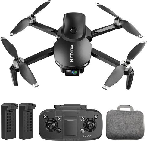 4K Drone with Camera – Under 249g, No FAA Registration, Brushless Foldable Drone with 120° Wide-Angle 4K, 90° Remote-Adjust Lens, Optical Flow Hover, 36Min Flight (2 Batteries), Beginner Friendly (Black) in Kuwait