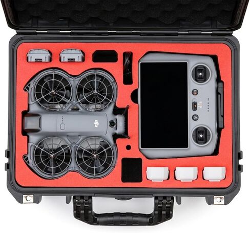 Waterproof Hard Carrying Case for DJI Neo 2/Neo 1 Fly More Combo | Holds 7 Batteries, Fits Drone, DJI RC 2/RC-N3 Remote Controller, Charging Hub & Accessories | Shockproof, Dustproof in Kuwait
