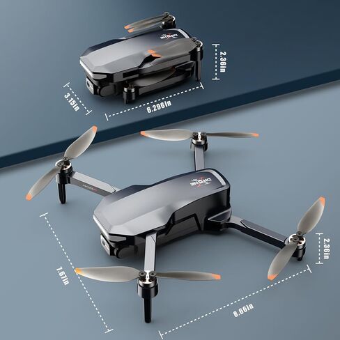 GPS Drone with 4K Camera, 1640ft Range FPV Video Transmission RC Quadcopter | 4k FPV Drones with Brushless Motor, HDR Video, 48 Mins Flight, Auto Return, Follow Me, Waypoint Fly for Kids Adult Beginners in Kuwait