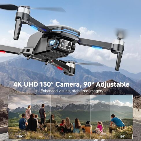 Drone with Camera for Kids Adults, Brushless RC Drone with Anti-Lost Alarm | One Key Takeoff/Landing, Propeller Guards, Voice Control, Foldable Design, Beginner Friendly Gift for Kids and Boys in Kuwait