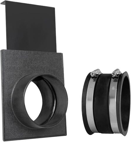 POWERTEC 70363 4 Inch Blast Gate with Dust Control Flex Cuff for Dust Collector/Vacuum Fittings in Kuwait