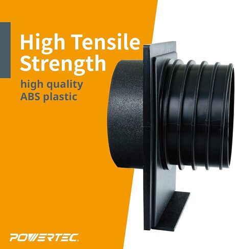 POWERTEC 70287 4 Inch Blast Gate Dust Collection Quick Change Threaded/Non-Threaded Ends for Dust Hoses and Flanges in Kuwait