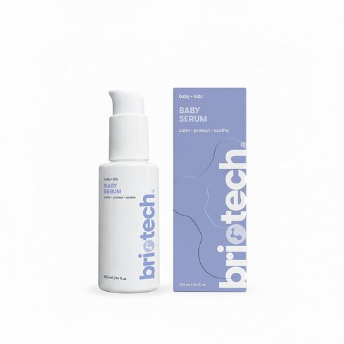 BRIOTECH Babies & Kids Skin Serum, Hypochlorous Acid Gel, HOCl, 3.4 fl oz | Vegan formula to soothe redness, bumps, support against diaper irritation, quick-dry relief for skin management care in Kuwait