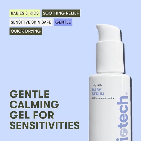 BRIOTECH Babies & Kids Skin Serum, Hypochlorous Acid Gel, HOCl, 3.4 fl oz | Vegan formula to soothe redness, bumps, support against diaper irritation, quick-dry relief for skin management care in Kuwait