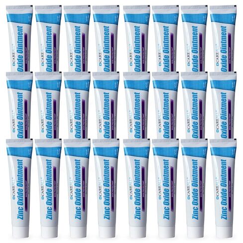 CareAll Zinc Oxide 20% Skin Protectant Barrier Ointment 2 oz (24 Pack), Relieves, Treats and Prevents Minor Skin Irritations due to Diaper Rash. Helps Seal Out Wetness. Protects Chafed Skin. in Kuwait