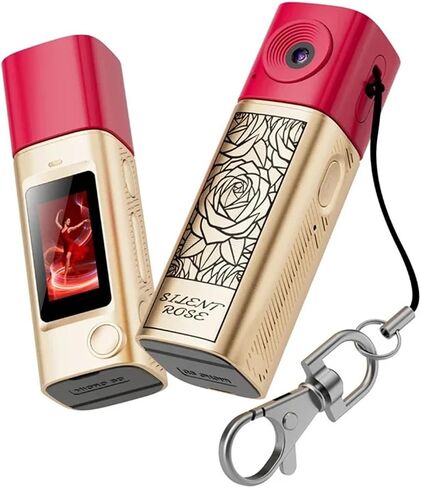 2K HD Lipstick Pocket Camera 230° Rotatable Lens TFT Screen Outdoor Vlog Recorder in Kuwait