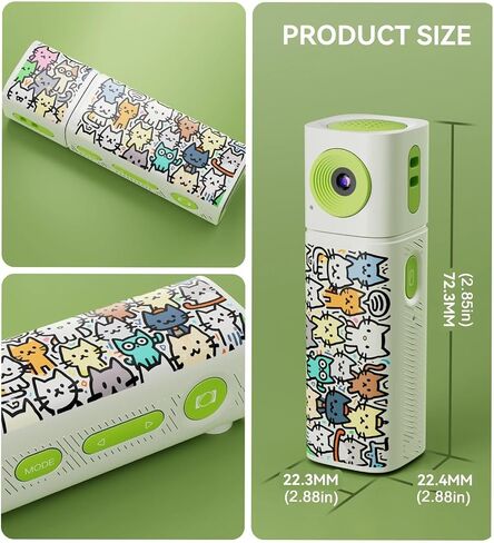 1080P Mini Keychain Camera 230° Rotatable Lens 0.96 Inch LCD Screen Vlog Photo Recorder in Kuwait