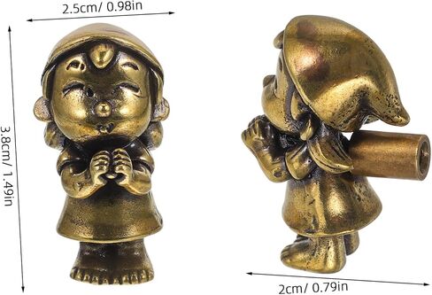 Adorable Vintage Brass Cabinet Knob Featuring Praying Girl Design Charming Decorative Hardware for Boy Girl Dressers Nursery Decor and Furniture Upgrades in Kuwait
