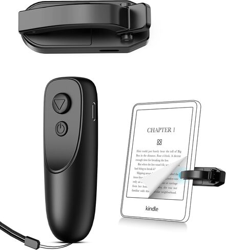 Fuloview Remote Control Page Turner for Kindle Paperwhite Kobo eReaders, Page Turner Clicker with Wireless Remote Compatible with iPad, Tablets, Cellphones in Kuwait