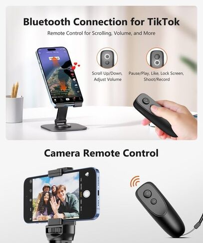 Fuloview Remote Control Page Turner for Kindle Paperwhite Kobo eReaders, Page Turner Clicker with Wireless Remote Compatible with iPad, Tablets, Cellphones in Kuwait