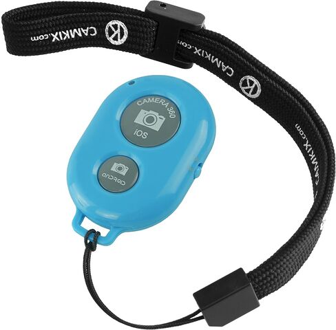 CamKix Wireless Camera Shutter Remote Control for Smartphones – Create Amazing Photos and Selfies (Blue) in Kuwait