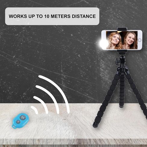 CamKix Wireless Camera Shutter Remote Control for Smartphones – Create Amazing Photos and Selfies (Blue) in Kuwait