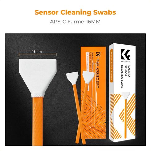 K&F CONCEPT APS-C Frame Sensors Cleaning Swabs X6,for CCD and CMOS | Vacuume Packaging, Soft and Flexible, Smooth and Lint-Free,Precision Cleaning,Portable,for Nikon Sony Canon Camera Clean,MA02 in Kuwait