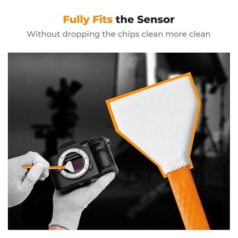 K&F CONCEPT APS-C Frame Sensors Cleaning Swabs X6,for CCD and CMOS | Vacuume Packaging, Soft and Flexible, Smooth and Lint-Free,Precision Cleaning,Portable,for Nikon Sony Canon Camera Clean,MA02 in Kuwait
