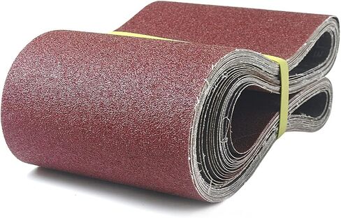 6 x 48 Inch Aluminum Oxide Sanding Belt, 15PCs Sanding Belt Set, 3 of Each 80/120/150/240/400 Assorted Grit, Abrasive Belts for Belt Sanders in Kuwait