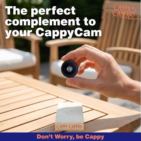Cappy Screenless Digital Camera Bundle with Black Case & Lens Set | Digital Detox Camera for Mindful Photo & Video | Screen-Free Portable Camcorder to Live in the Moment in Kuwait