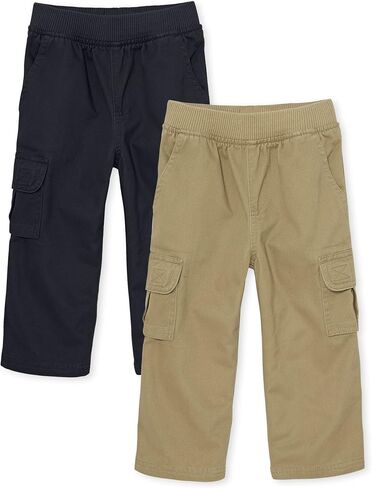 The Children's Place Baby Boys' and Toddler Pull on Cargo Pants,multipacks in Kuwait