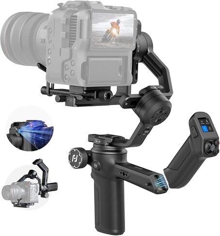 FeiyuTech SCORP 3 Professional Video Stabilizer, 7.72lbs Payload for Camera | Built-in AI Tracking, Detachable Remote Handle, 1.3" Touchscreen, Native Vertical Shooting for Canon/Sony/Nikon Camera in Kuwait