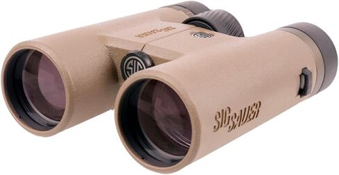SIG SAUER Canyon HD 12x50mm Fogproof Hunting Binoculars | Waterproof IPX-7 Rated Tripod-Adaptable Optic with Multicoated Lenses, Harness Strap, Covers & Case Included, Flat Dark Earth in Kuwait