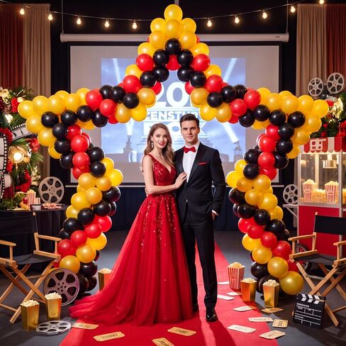 Silipull Star Giant 8 ft Arch Backdrop Stand, Easy Assembly Metal Frame Kit | Wedding Ceremony Entrance, Bridal Photo Booth, Back to School Decoration, Hoco Prom Dance Photo Walls, Birthday Baby Shower in Kuwait