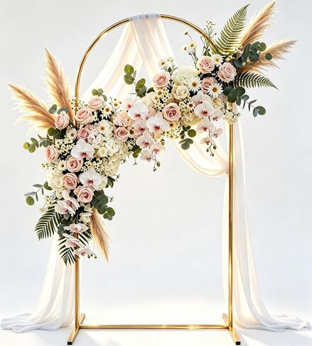 Arch Backdrop Stand 7.2FT+6.6FT+6FT Arcos para Decoracion De Fiestas Balloon Arch Stand Metal Wedding Arch in Saudi Arabia