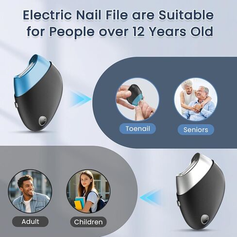 Upgraded Electric Nail Clipper with Thickened Blade Heads, Rechargeable Cordless Automatic Electric Nail File, Easy & Safe Electric Nail Trimmer for Autism Kids, Adult, Seniors Fingers/Toenails in Kuwait