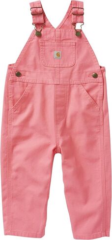 Carhartt Toddler Girls Unlined Canvas Bib Overalls in Kuwait