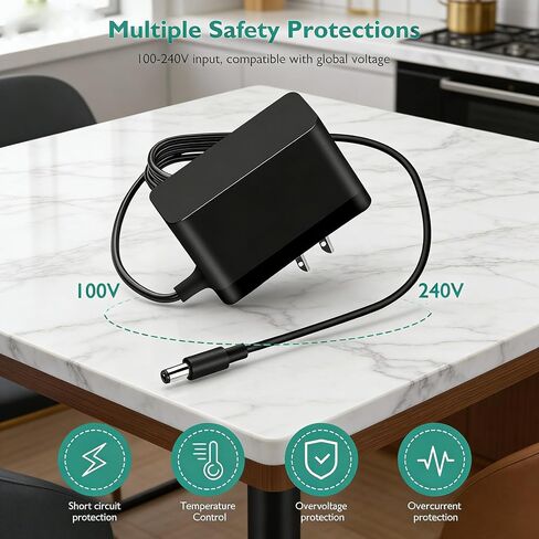 Charger Compatible with PRETTYCARE W100 W200 W300 20KPa Vacuum Cleaner | Cordless Vacuum Replacement Adapter,Compatible with ORFELD,H01,EV679,V20,H20A,CX11,EV660,EV696P,RB666,RB680,Power Supply Cord in Kuwait