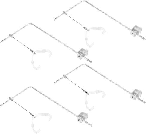 Adjustable Aquarium Light Holder Bracket Lightweight Fish Tank Light Stand 4pcs with Aluminum Alloy Clamp Quick and Easy Installation to 12mm for Freshwater and Saltwater Tanks in Kuwait