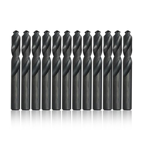 Drill America 1/4" High Speed Steel Heavy Duty Split Point Stub Drill Bit (Pack of 12), D/AST Series in Saudi Arabia