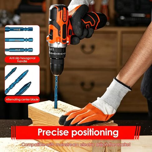 17Pack Diamond Hole Saw Drill Bit Set for Ceramic Glass Tile Granite Marble | 12 Brazed Tile Hole Saw Diamond Core Drill Bits, 3 Pilot Drill Bits, 85mm Dust Cover & Automatic Center Punch in Kuwait