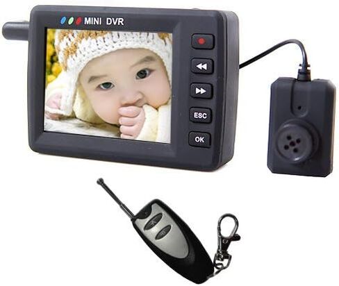 Angel Eye Mini DVR 2.5" TFT High Definition Pinhole Button Camera w/ motion dectector Cam in Kuwait