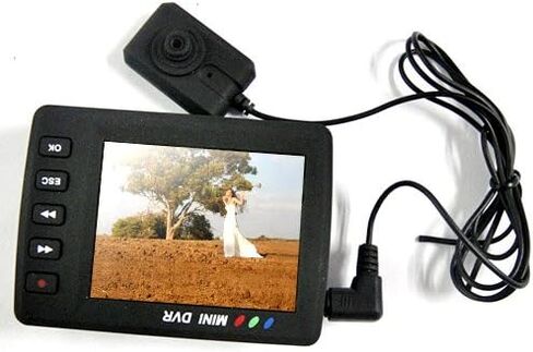 Angel Eye Mini DVR 2.5" TFT High Definition Pinhole Button Camera w/ motion dectector Cam in Kuwait