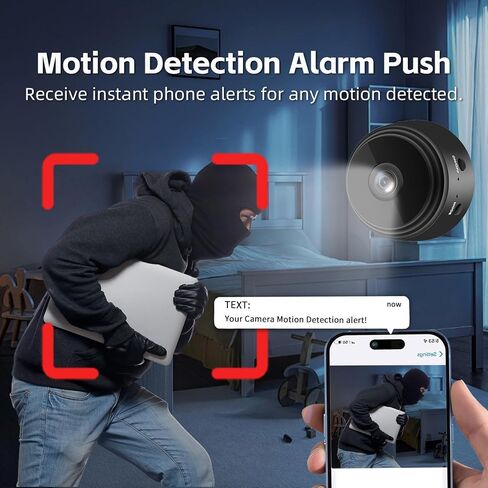 Hidden Camera WiFi 1080P - Nanny Cam for Home Security with Phone App, Motion Detection Alerts & Night Vision - Indoor Wireless Pet Camera & Baby Monitor with Remote Access in Kuwait