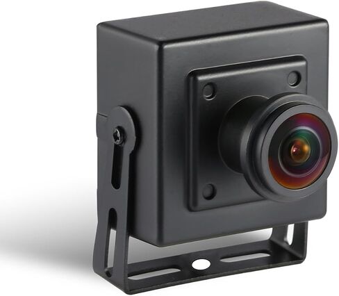 5MP POE IP Mini Camera, Ultra HD 2880x1620P, 1.7mm Fisheye Lens(170°FOV), Small Camera H.265 Surveillance Motion Detection, PC/Phone App(I706-3-P) in Kuwait