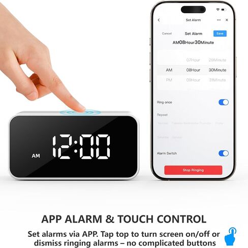 2K Wireless Clock Camera – AI Motion Detection, Remote Access via App, Dual‑Band 2.4/5GHz WiFi, Home Security Camera for Baby/Nanny Monitoring, Office, Pet in Kuwait