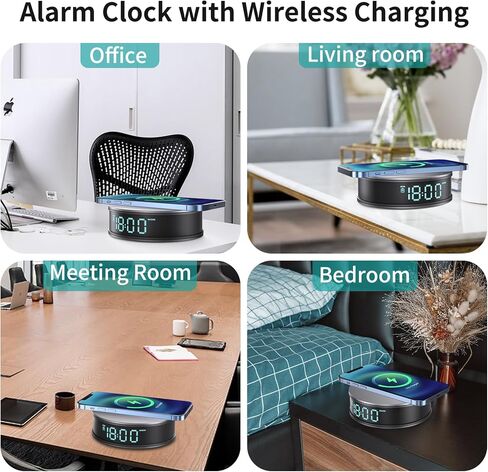 3-in-1 Hidden Camera Clock, Wireless Spy Cameras with Night Vision/Motion Detection Alarm/App Control/SD Storage/Nanny Cam for Home Security Indoor. in Kuwait