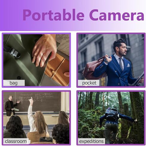 Security Camera,Hidden Spy Camera, 1080P Nanny Cam for Indoor/Outdoor Surveillance with Night Vision, Motion Detection | Portable, 10,000mAh Long Battery, Indoor/Outdoor Surveillance, Night Vision, Motion Detection in Kuwait
