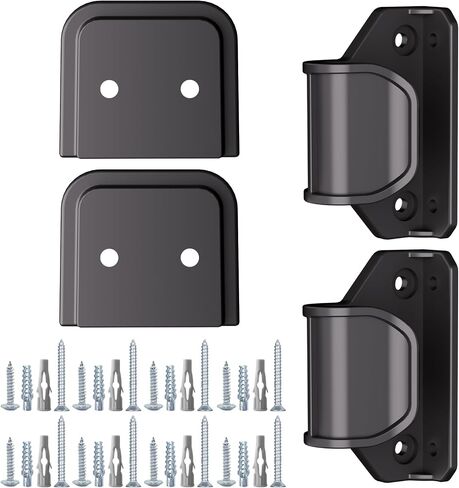 Retractable Baby Gates Replacement Parts for Drilling Installation | Original Accessories Set Designed for The 41" Height-Black in Kuwait