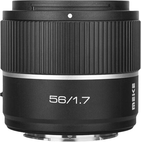 Meike 56mm F1.7 AF STM APS-C Portrait Lens for Sony E Mount Cameras, Black | 8K, Sharp Image, Smooth Bokeh, Large Aperture, Auto Focus, For FX30 A6400 A6300 A6600 A6700 ZV-E10 II, Street Landscape,190g in Kuwait