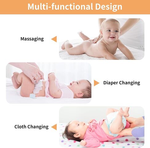Baby Dresser 35.4"Diaper Changing Station with Changing Table Top Beige in Kuwait